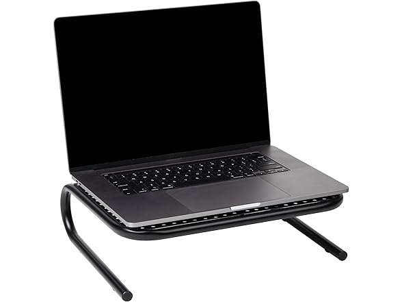Mind Reader Monitor Stand, Ventilated Laptop Rise, 2PK