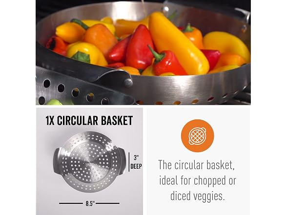 Yukon Glory 3-Piece Mini Grill Basket Set