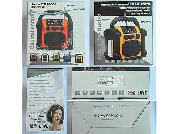 Bingxue 30W IPX66 Radio Bluetooth Speaker