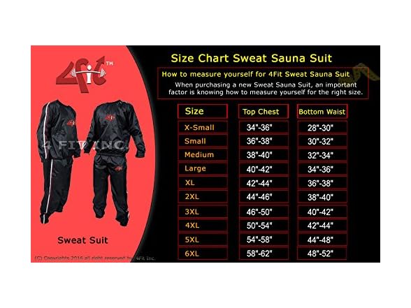 4Fit Heavy Duty Sweat Suit Sauna