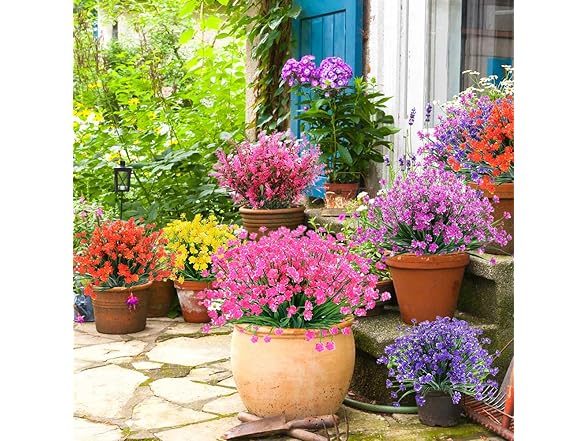 20 Bundles of Outdoor Artificial Flowers