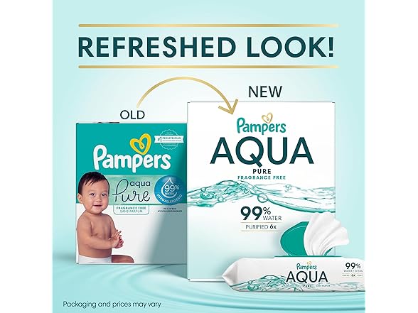 Pampers Aqua Pure Wipes 672ct