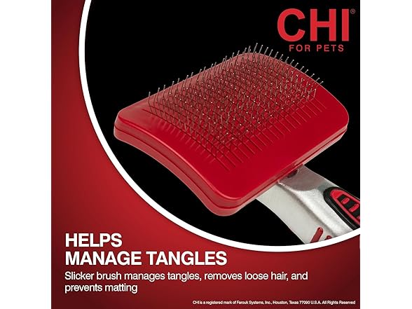 CHI for Dogs Self Cleaning Slicker Brush