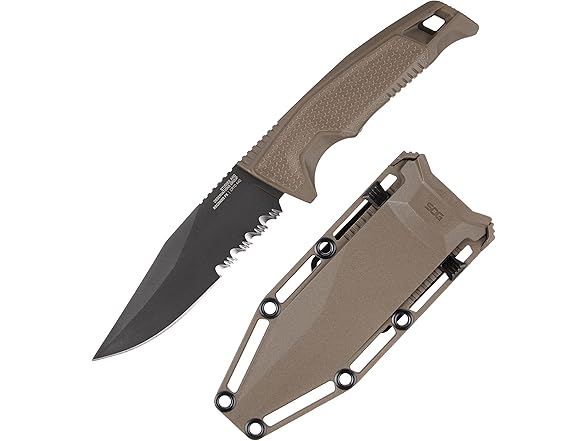 SOG Recondo FX Partially Serrated Fixed-Blade Tactical Duty Knife