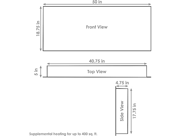 Sunnydaze 50" White Indoor Electric Fireplace Insert