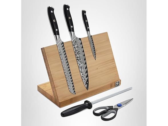 HENCKELS  Damascus 6-pc Magnetic Easel Damascus Knife Set