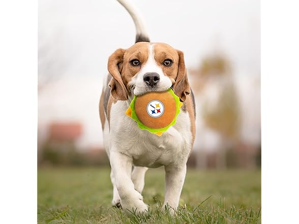 Pets First NFL Cheese Burger Pet Toy
