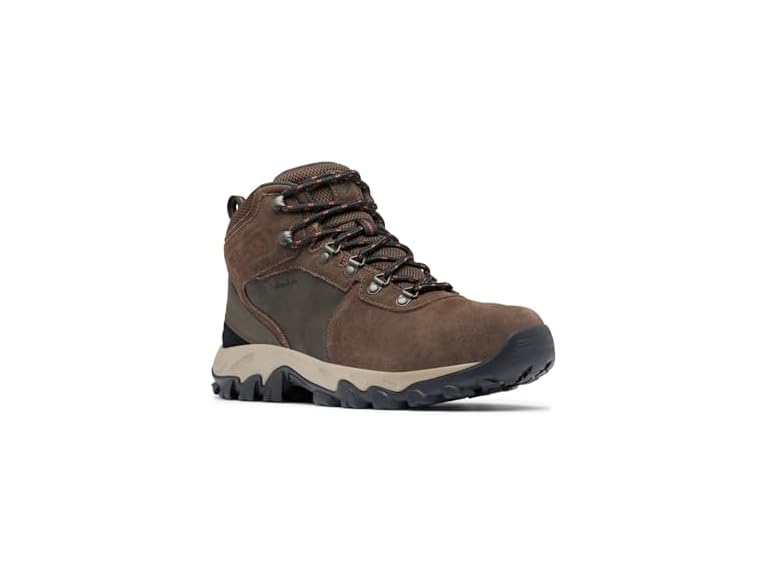 Columbia Men's Newton Ridge Plus II Suede Waterproof, Cordovan/Spice, 9