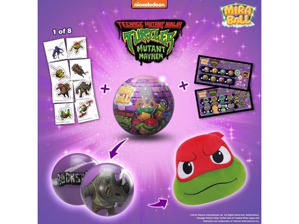 Miraball Surprise Plush - Ninja Turtles 4PK