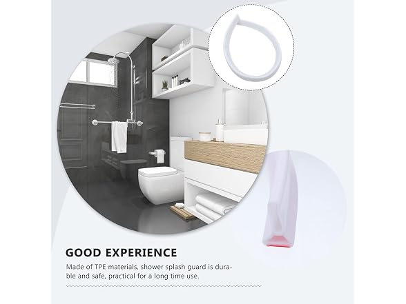 DOITOOL Self-adhesive Shower Water Dam Flexib
