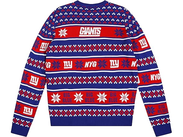 NEW YORK GIANTS Big Logo Ugly Sweater (M)