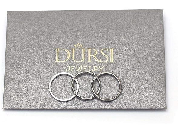 DURSI 2MM Stainless Steel Rings Women's