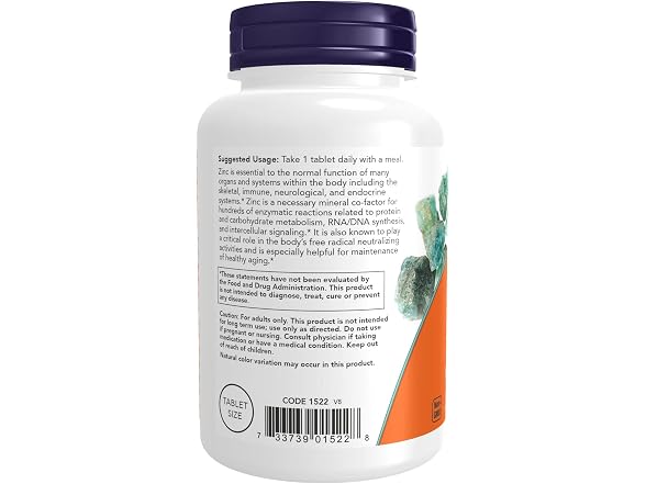 Zinc 50mg 250 Tablets