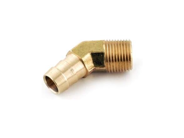 3/8 Hose Barb x1/4 NPT Brass Elbow