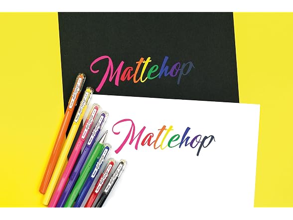 Pentel Hybrid MATTEHOP Gel Roller 12Pk