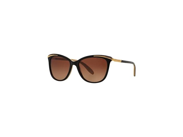 Shiny Black on Nude & Gold/Polarized Gradient Brown