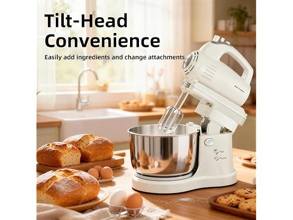 Vikaluz 3.2QT 2-in-1 Stand Mixer