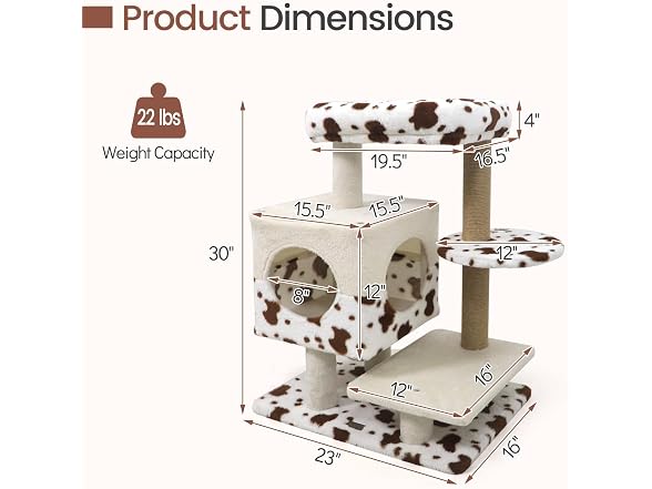DORTALA 30" Small Cat Tree