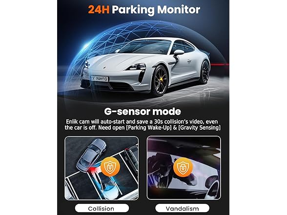 ENLIK Dash Cam Front and Rear