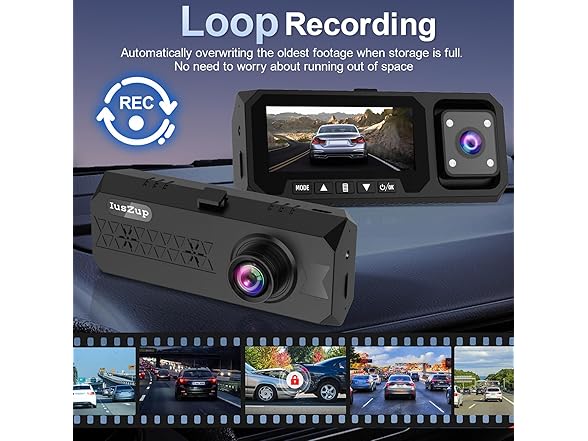 IusZup 4K 3 Channel Dash Cam
