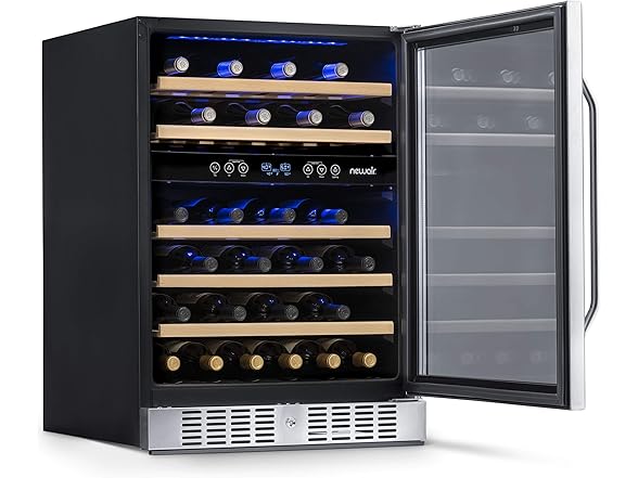 Newair Dual Zone Wine Fridge - 46 Bottles