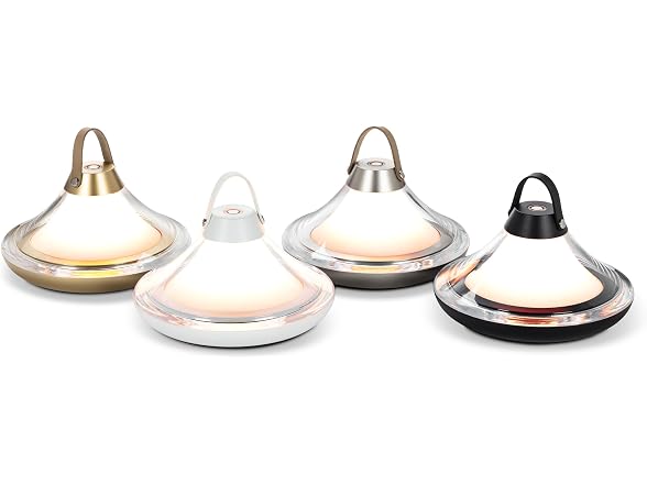 Abbott Collection Bell Shape LED Portable Table Lamp
