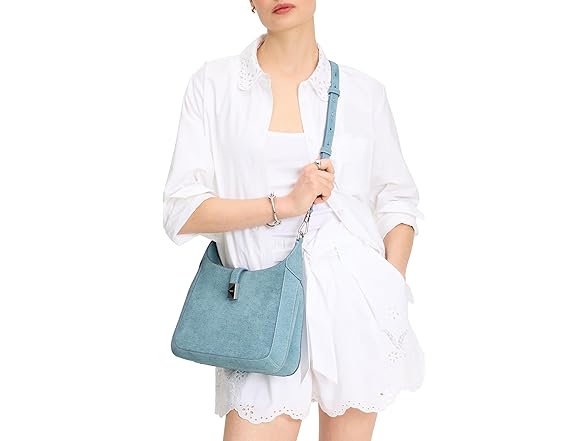 Kate Spade Deco Denim Suede Hobo