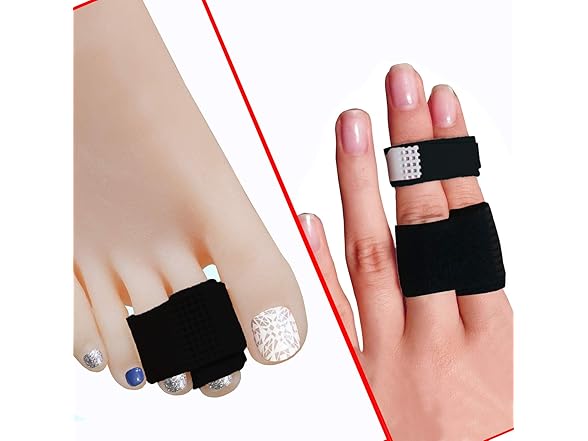 Reppkyh 20 Pieces Fabric Broken Toe Wrap