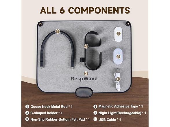 RespWave Bedside CPAP Hose Holder