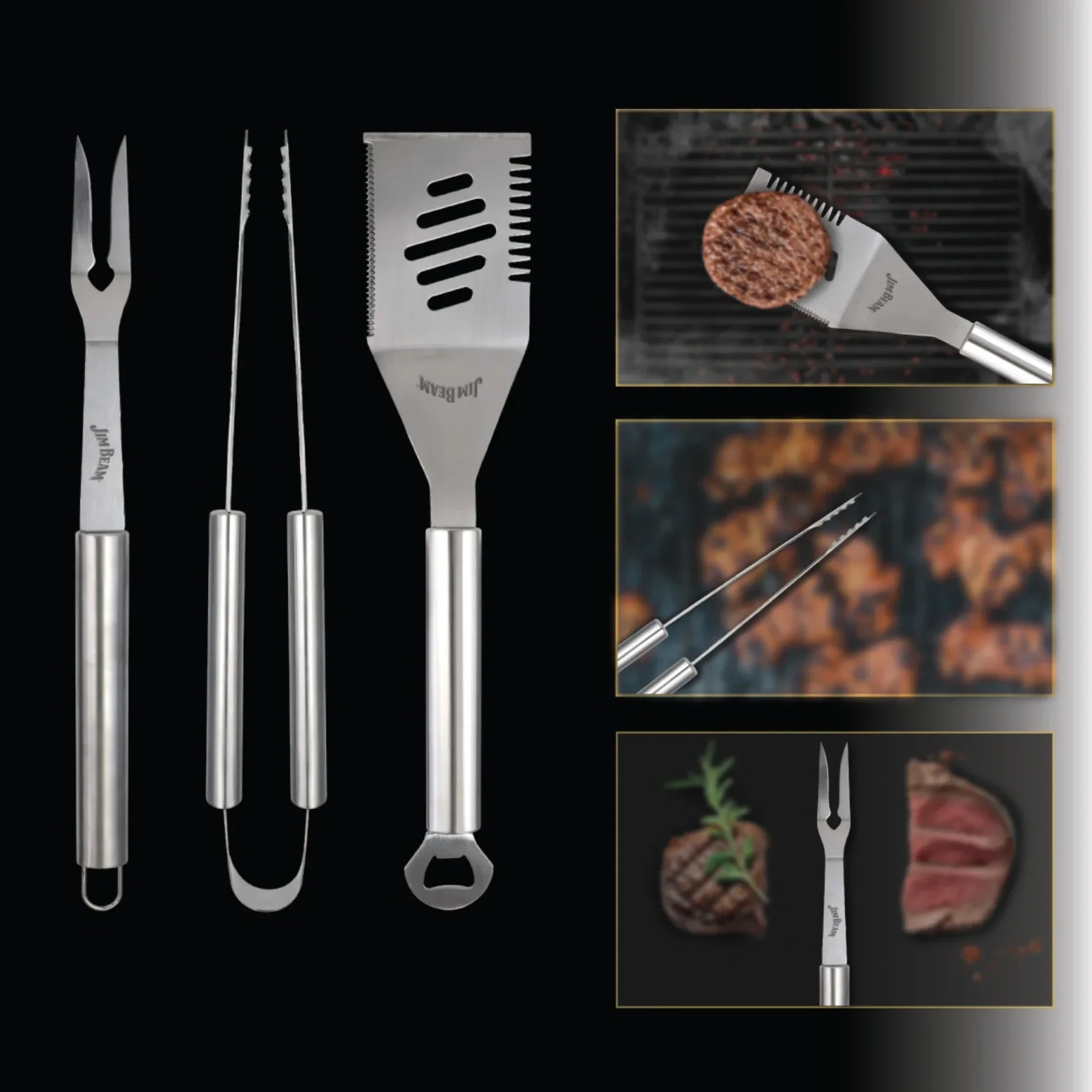 Jim Beam BBQ Tool Set (3 Piece) - Gallery 8