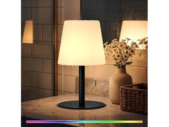 uuffoo Cordless Waterproof Shower Lamp