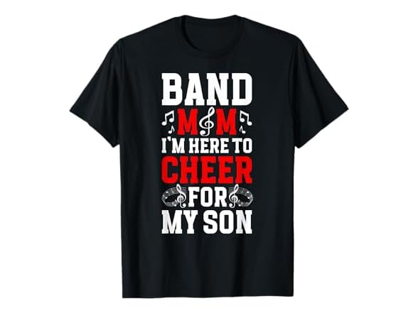 Band Mom Cheer For My Son Marching Band T-Shirt