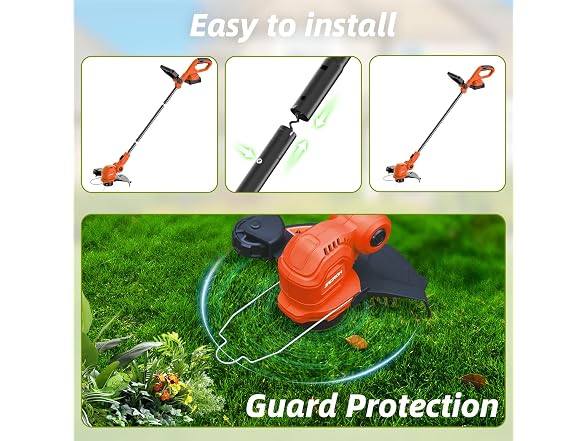 JAGROM 12-inch 20V Cordless String Trimmer