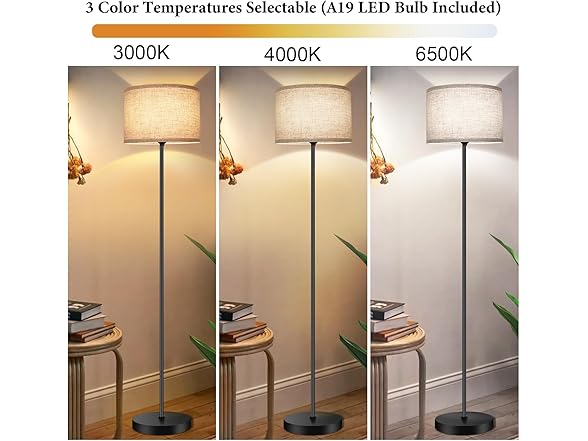 TOBUSA B0C5CVTLJ1 Floor Lamp for Living Room