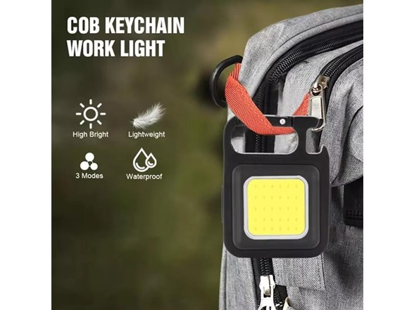 2-Pack Rechargeable Keychain Work Lights