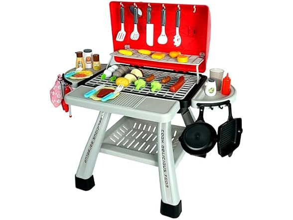 Easy Playhouse BBQ Grill Toy Playset