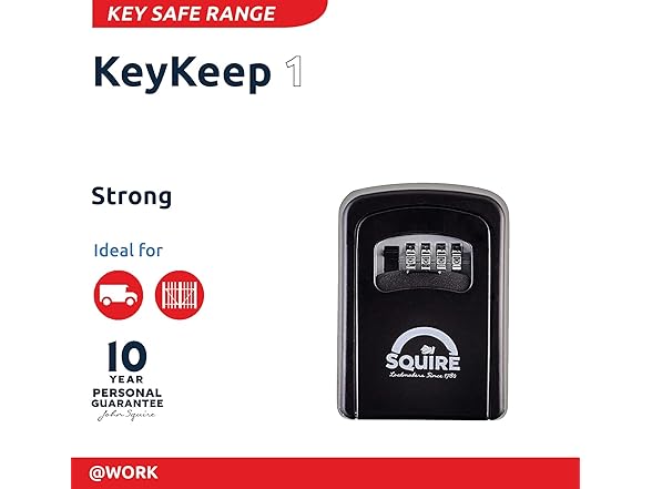 Squire Squire Key Safe Box - 4 Wheel Combinati