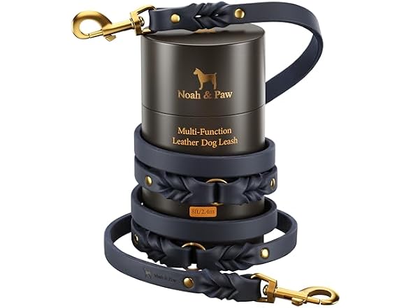 NOAH & PAW Leather Dog Leash