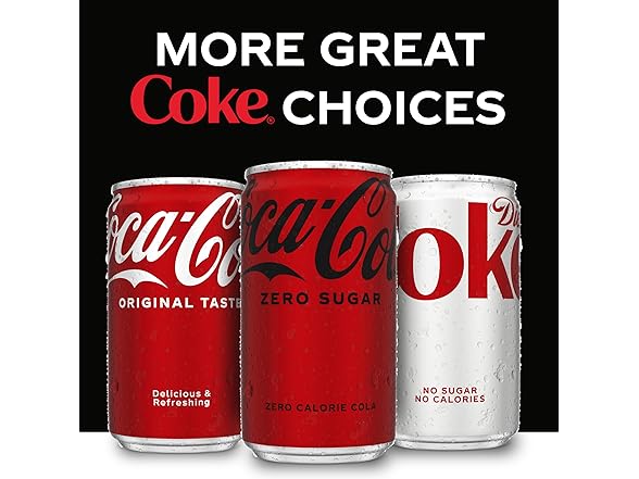 Coca-Cola Coke Zero Sugar Diet Soda, 10 Pack