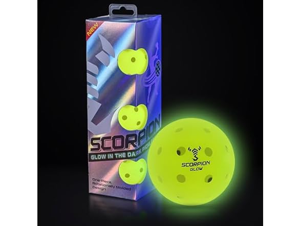 SCORPION 3-Pack Glow The Dark Pickleballs