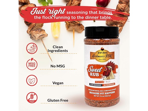 (4pk) Fat Boy Hickman's BBQ Bestselling Rubs & Sauces