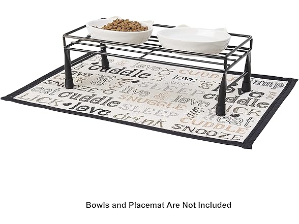 PetRageous Gizmo's Set The Table Steel Frame Dog Feeder