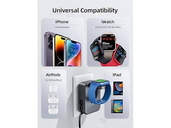 AFLYDOG 2 in 1 Wall Charger