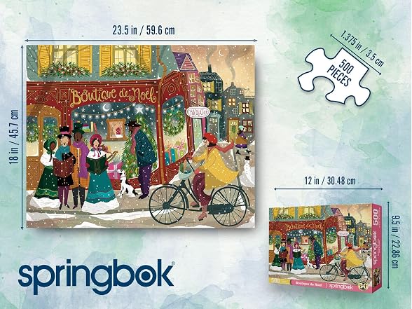 Springbok Boutique de Noel 500 Piece Jigsaw Puzzle