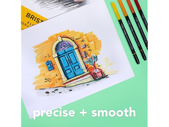 Canson Graduate Bristol Pad, Foldover, 9x12 inch, 20 Sheets