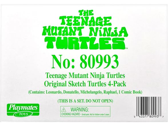 TMNT Original Sketch Collector Figure w Comic Book