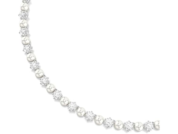 Swarovski Tennis Matrix Pearl Necklace