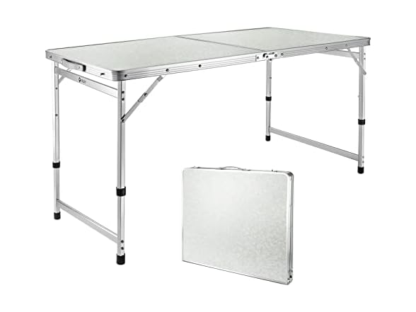 VILLEY Folding Camping Table 48"L x 23"W