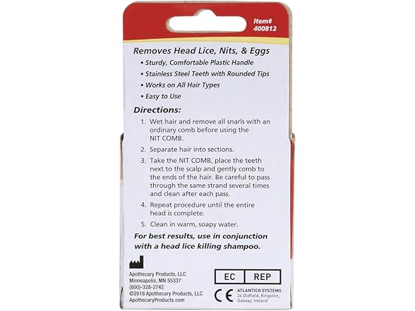 Acu-Life Lice & Nit Comb for Kids & Adults
