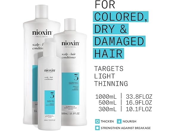 Nioxin System 3 Therapy Conditioner 10.1oz